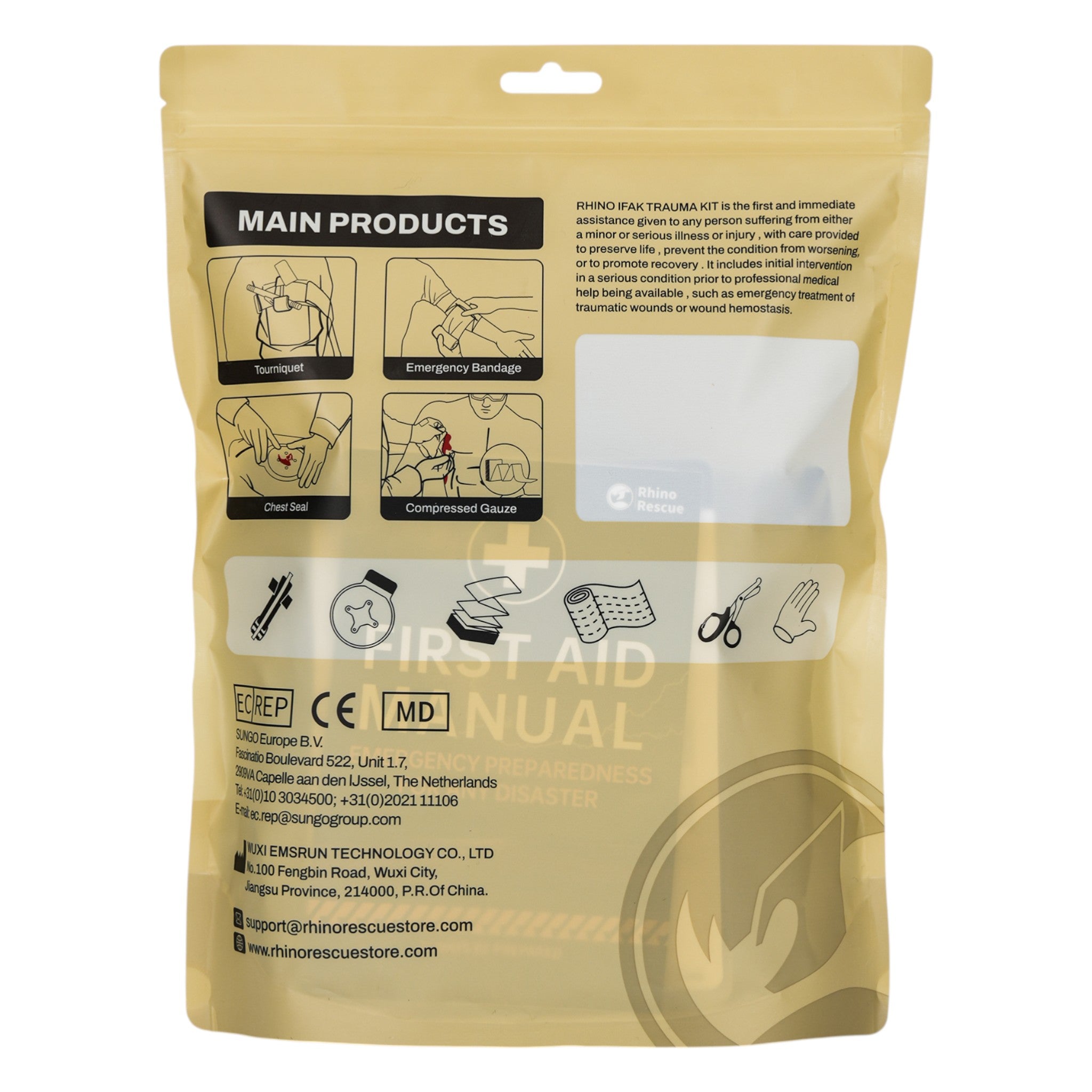 Rhino Rescue Erste Hilfe Set Trauma Kit 17-teilig