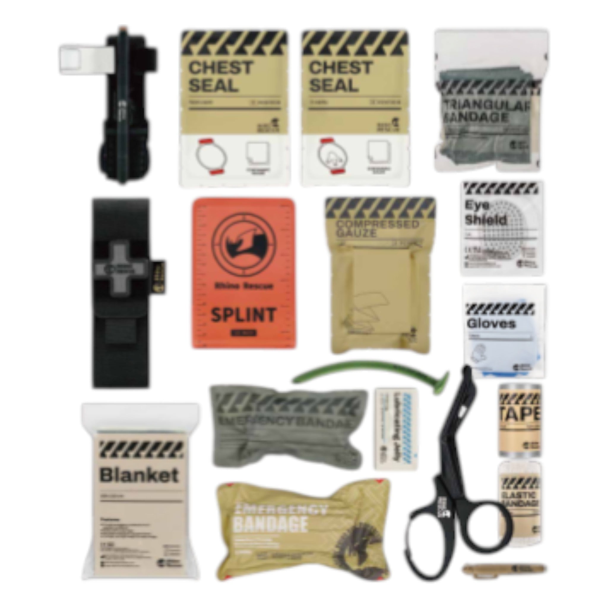 Rhino Rescue Erste Hilfe Set Trauma Kit 17-teilig