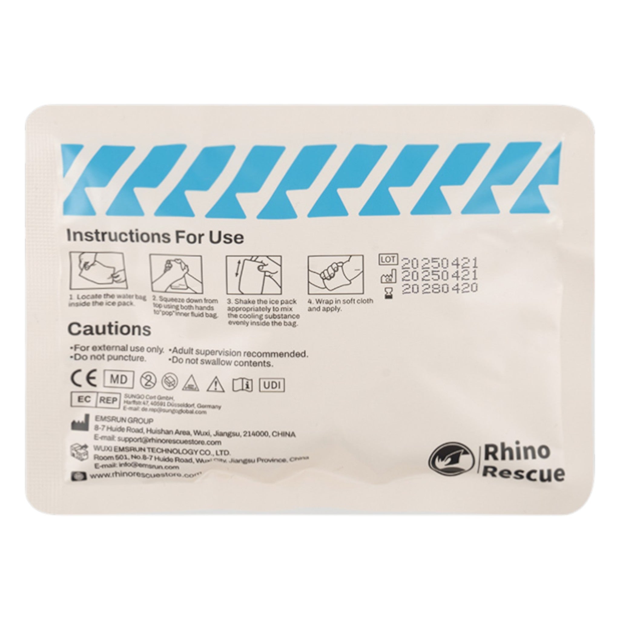 Rhino Rescue Erste Hilfe Sofort Kühlkompresse