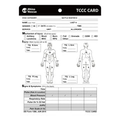 Rhino Rescue Erste Hilfe TCCC Karte