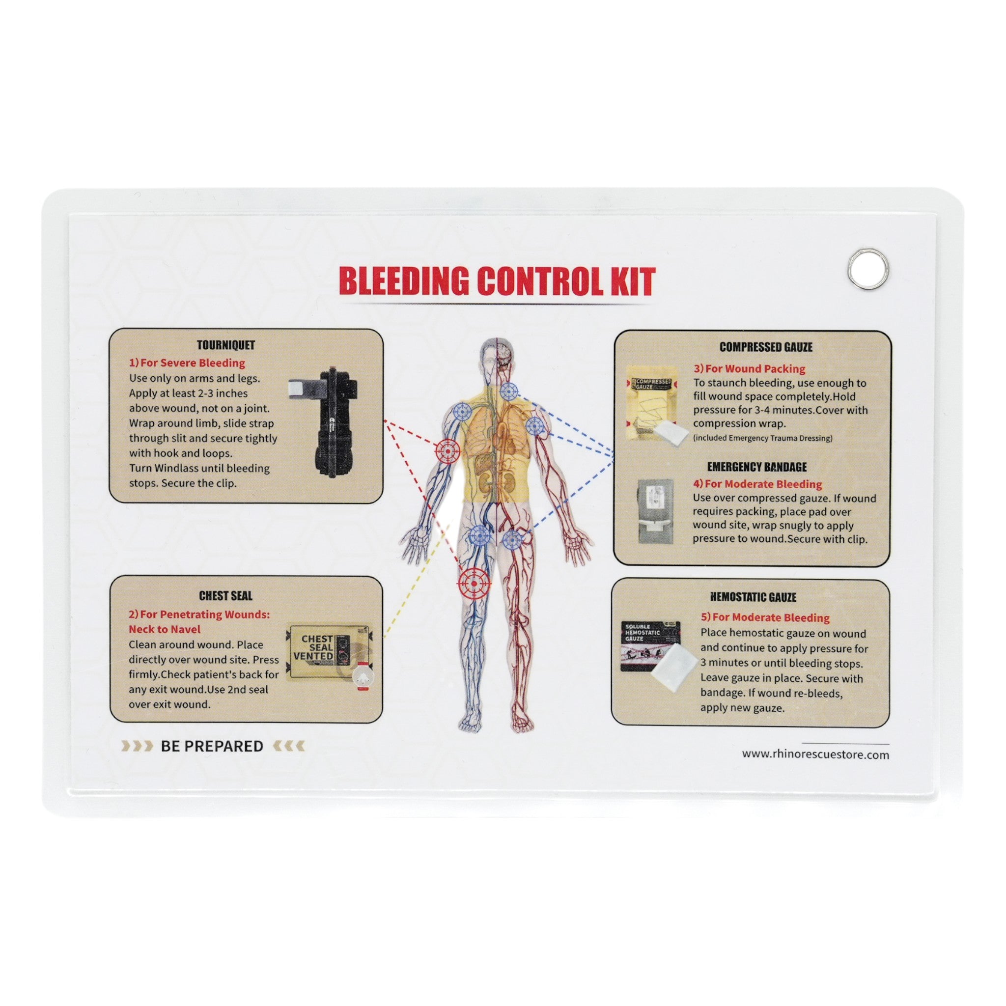 Rhino Rescue Erste Hilfe Trauma Kit Blutstillungsset