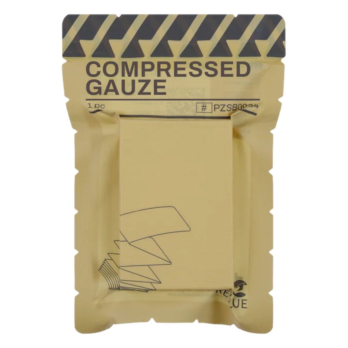 Rhino Rescue Erste Hilfe Verbandmull Komprimierte Gaze