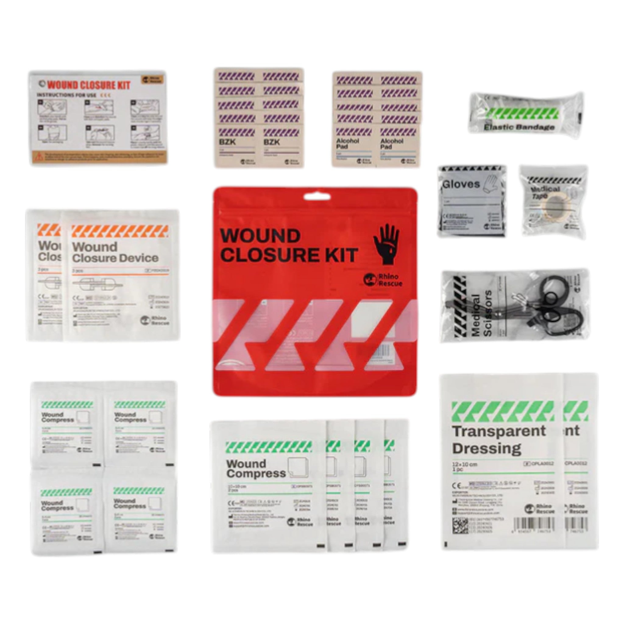 Rhino Rescue Erste Hilfe Wundverschluss Set