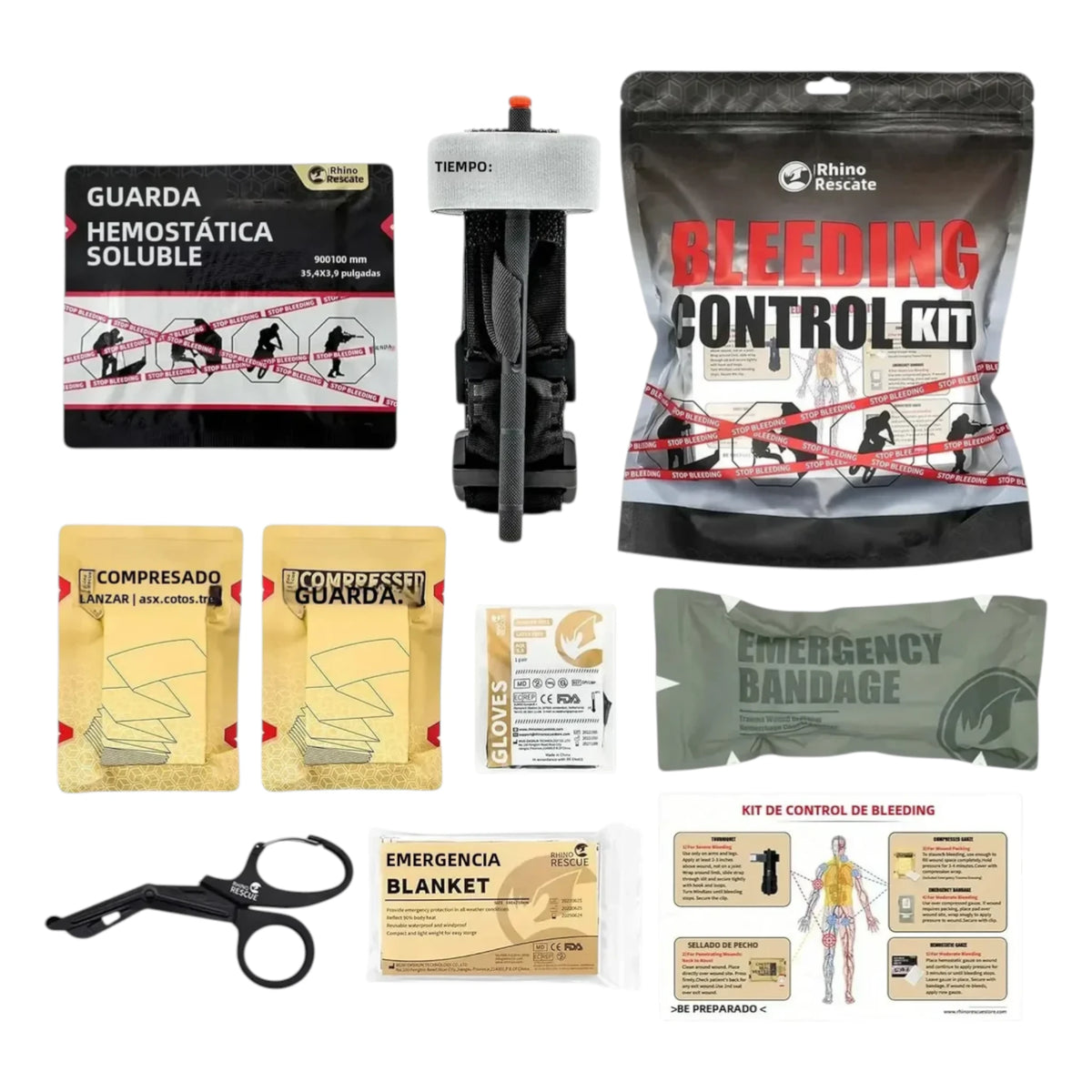 Rhino Rescue Erste Hilfe Trauma Kit Blutstillungsset