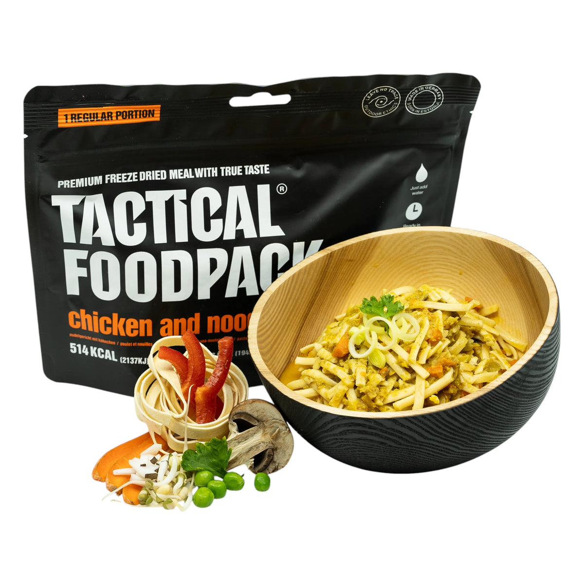 Tactical Foodpack Outdoornahrung Hähnchen Mit Nudeln