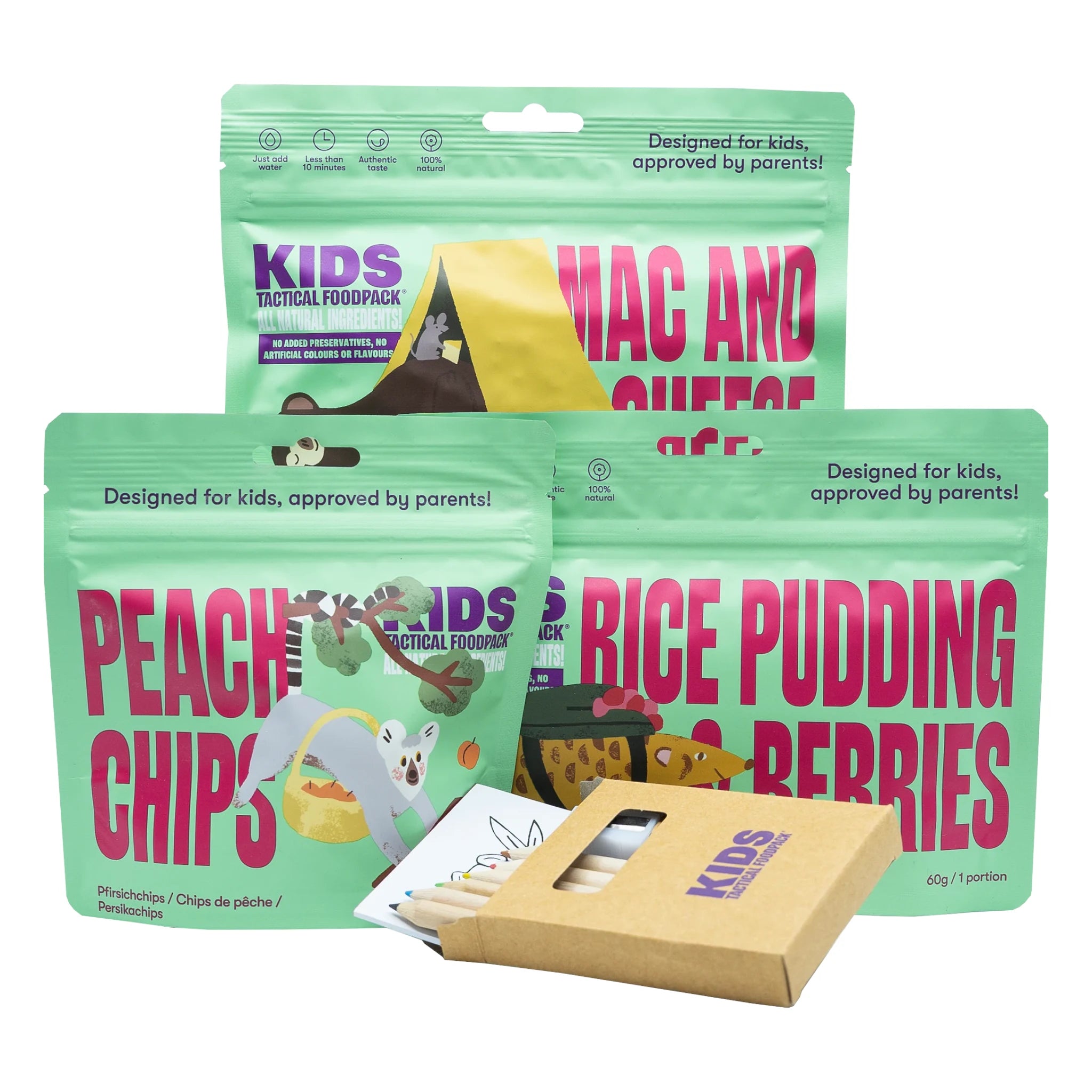 Tactical Foodpack Outdoornahrung KIDS Combo Forest