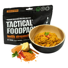 Tactical Foodpack Outdoornahrung Linsen Stroganoff