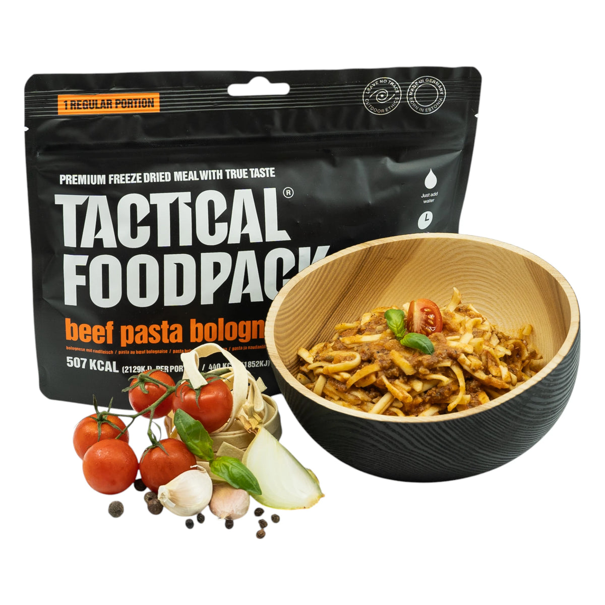 Tactical Foodpack Outdoornahrung Spaghetti Bolognese