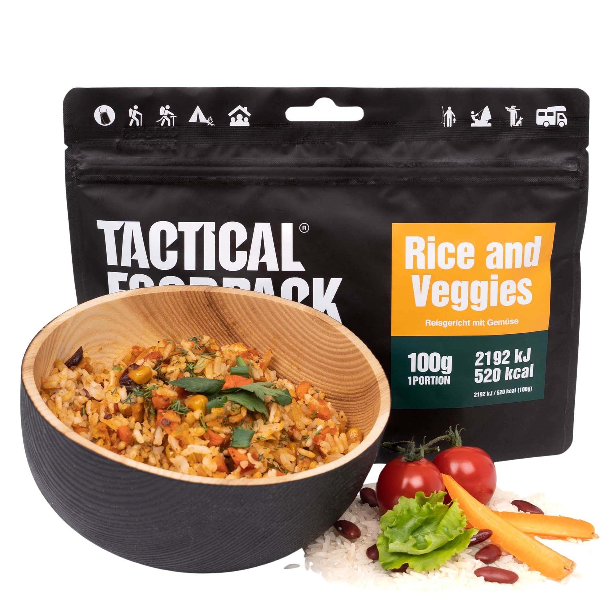 Tactical Foodpack Outdoornahrung | Reis mit Gemüse