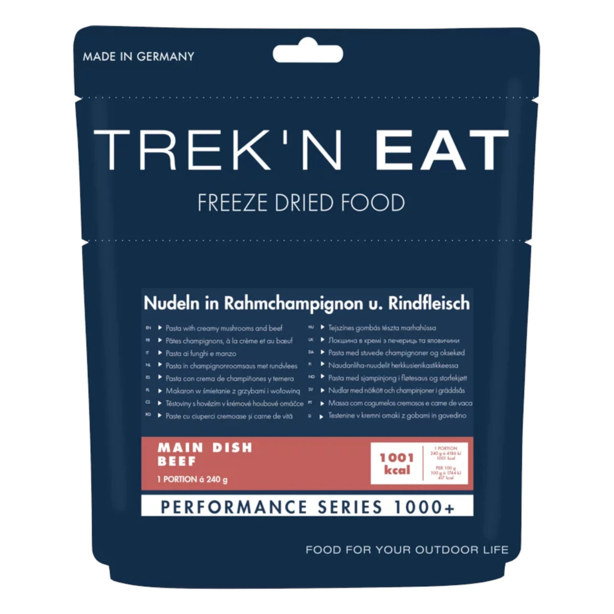 Trek'n Eat Trekkingnahrung PS Nudeln in Rahmchampignons und Rindfleisch