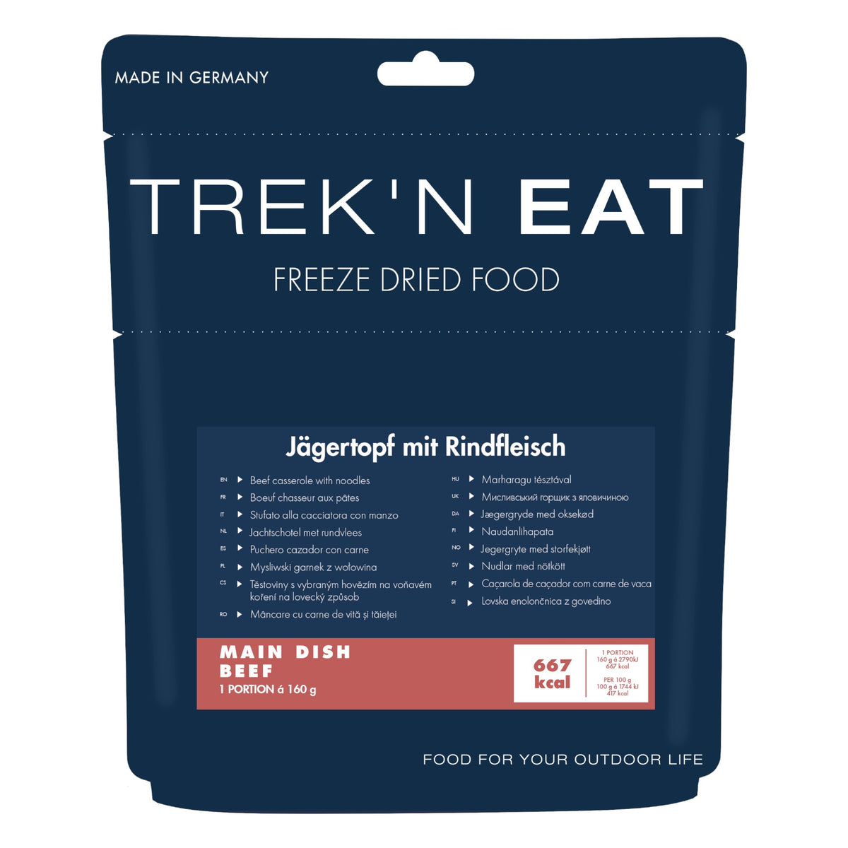 Trek'n Eat Jägertopf mit Rindfleisch und Nudeln