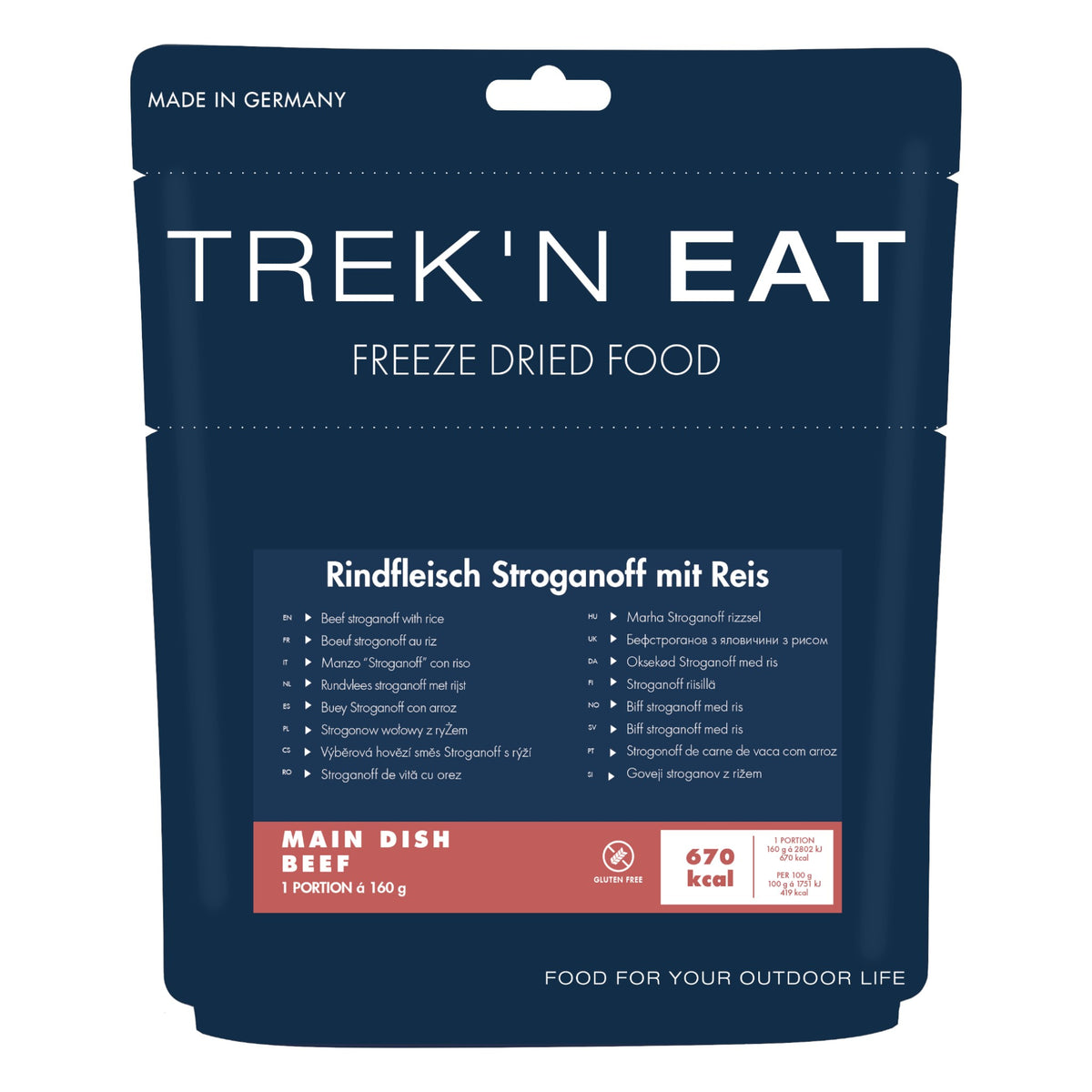 Trek'n Eat Rindfleisch Stroganoff mit Reis