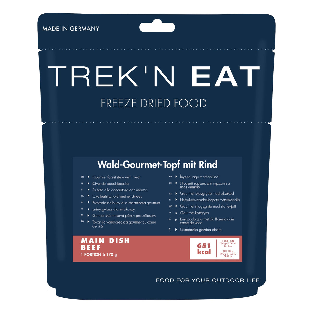 Trek'n Eat, Wald-Gourmet-Topf mit Rind