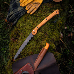 Woxna Klappsäge Hälsing 250 mm mit Lederholster