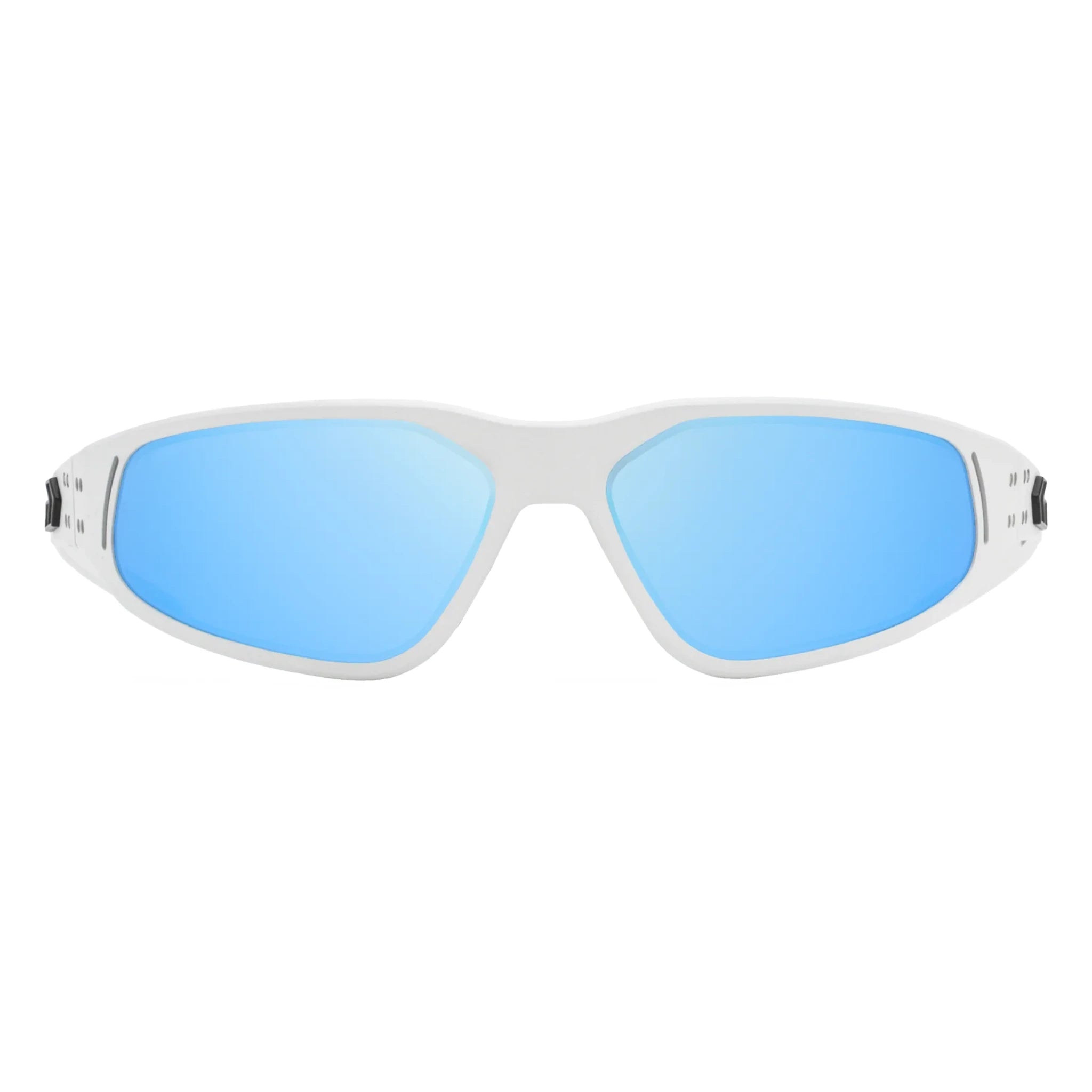 Frost mit Black Logo und Smoke Optimized Polarized Blue Mirror