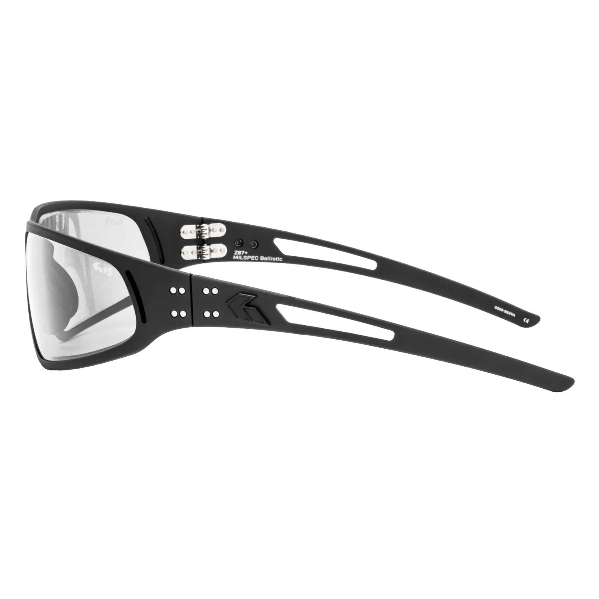 Black mit Black Logo ANSI Z87.1+ MILSPEC Ballistic Inferno Photochromic mit Anti-Fog
